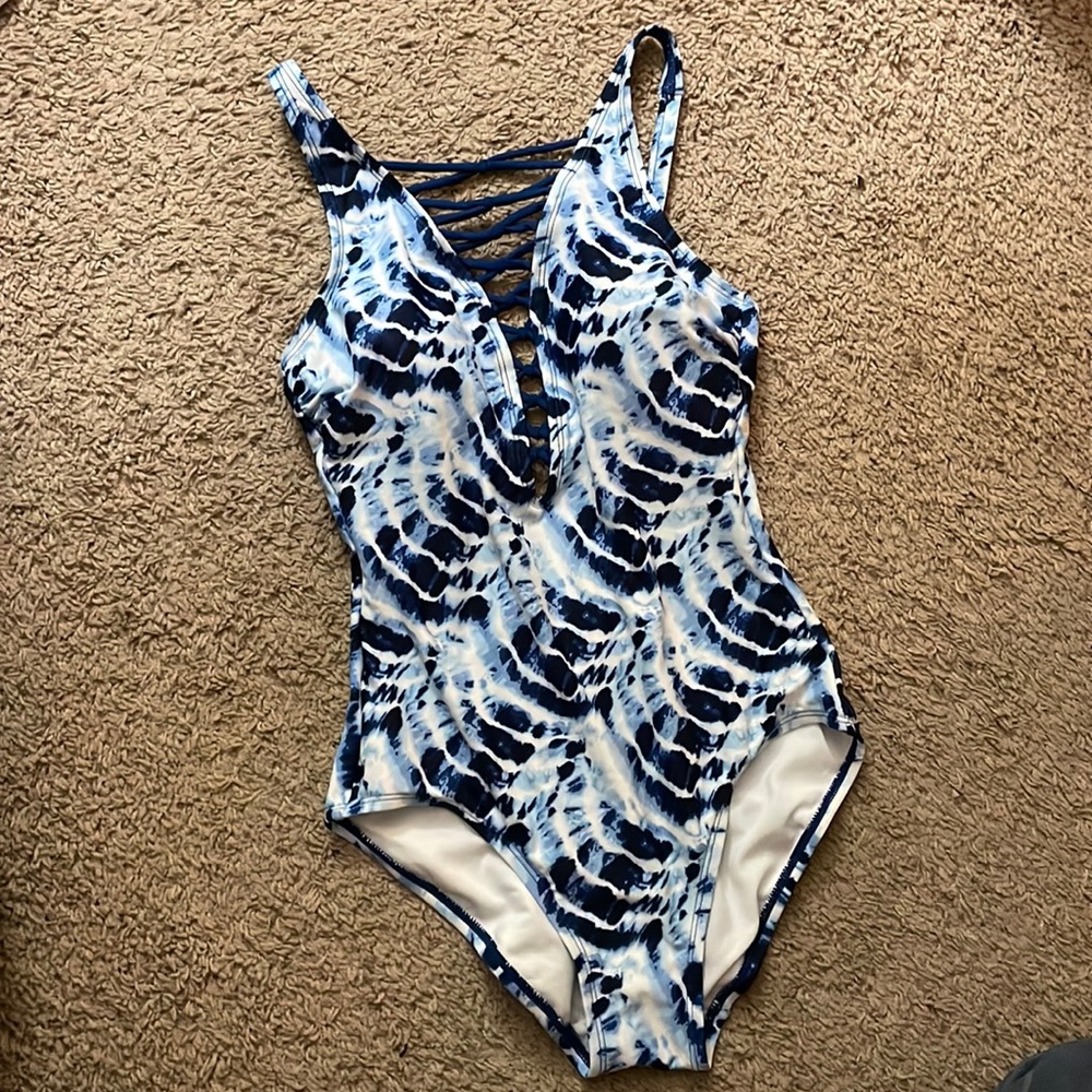 NWOT Time and Tru One Piece Swim Suit SMALL 4-6